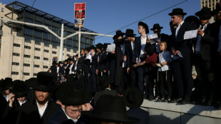 Strenggl&auml;ubige Juden protestieren in Jerusalem gegen Wehrpflicht