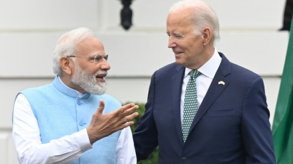 Biden et Modi vantent la "nouvelle &eacute;nergie" de leur partenariat