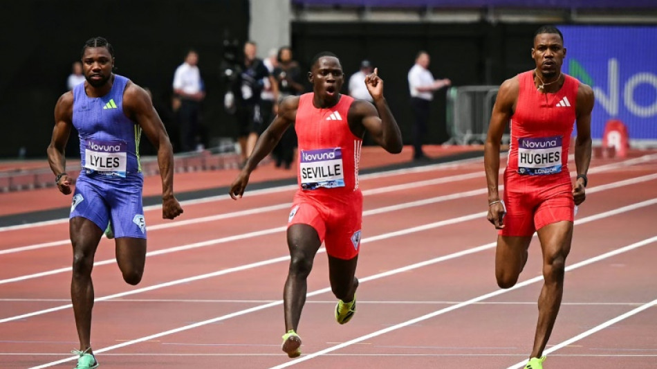 Athlétisme: Lyles battu pour sa rentrée sur 100 mètres, nouveau record pour Alfred à Londres