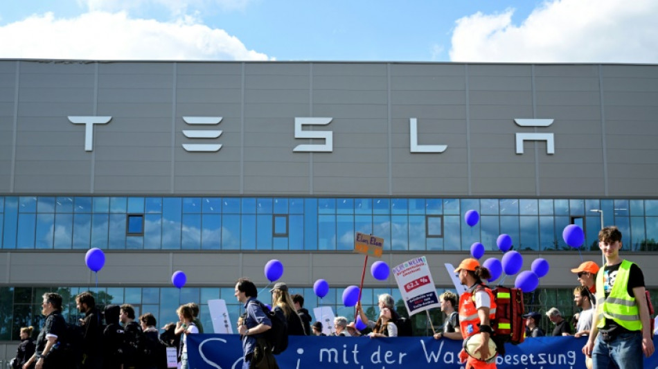 Plus d'un millier de manifestants &eacute;cologistes contre l'usine Tesla pr&egrave;s de Berlin