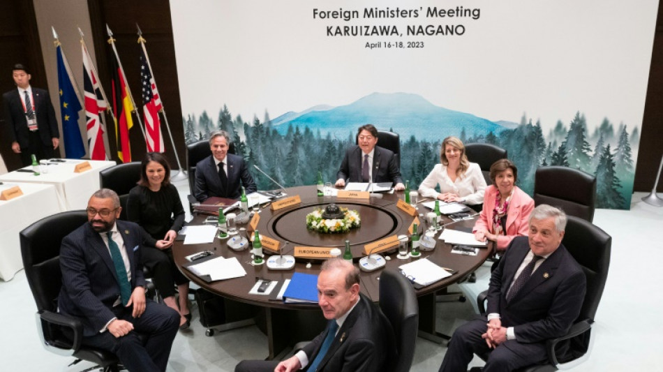 G7-Au&szlig;enminister drohen Unterst&uuml;tzern von Russlands Ukraine-Krieg mit "hohem Preis"