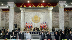 Des d&eacute;l&eacute;gations russe et chinoise &agrave; un d&eacute;fil&eacute; en Cor&eacute;e du Nord