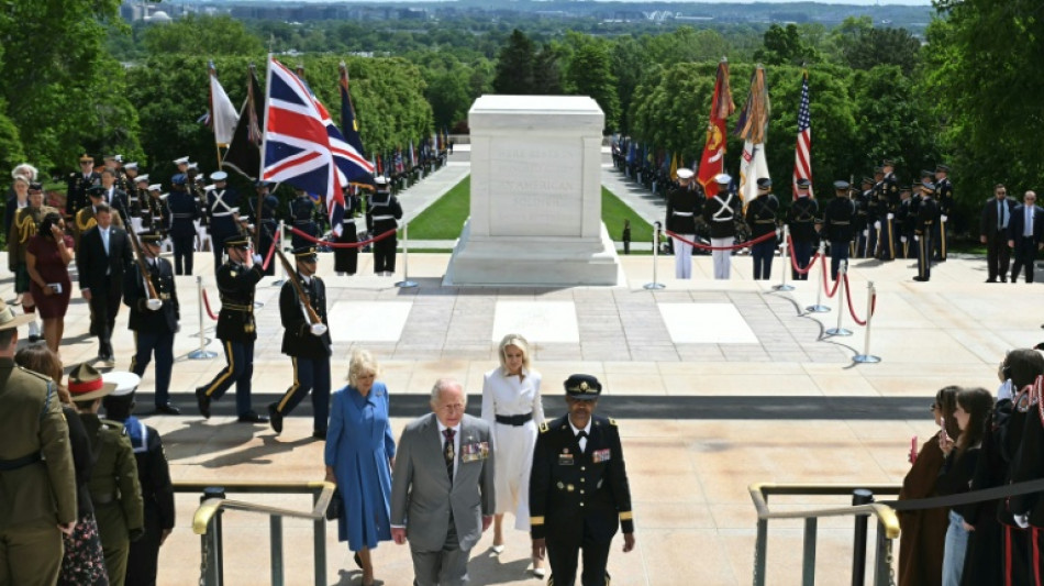 Britain's King Charles honors fallen US troops on last day of visit