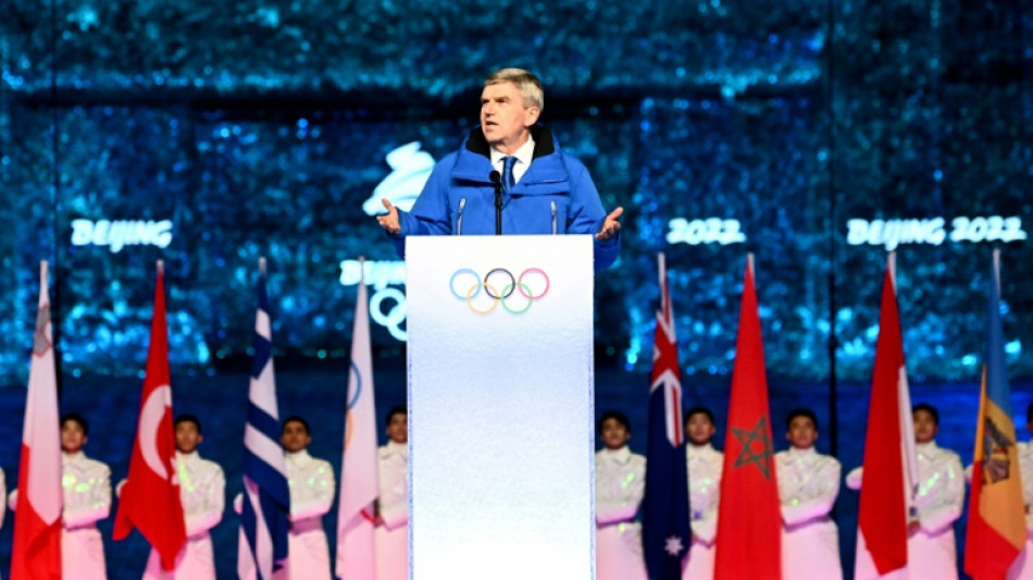 JO-2022: le pr&eacute;sident du CIO Thomas Bach d&eacute;clare "clos" les Jeux olympiques de P&eacute;kin