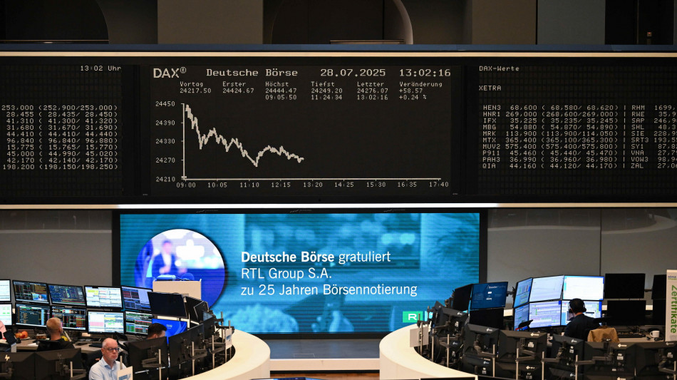 Borsa: Europa in rosso coi dati Usa, Francoforte -0,7%