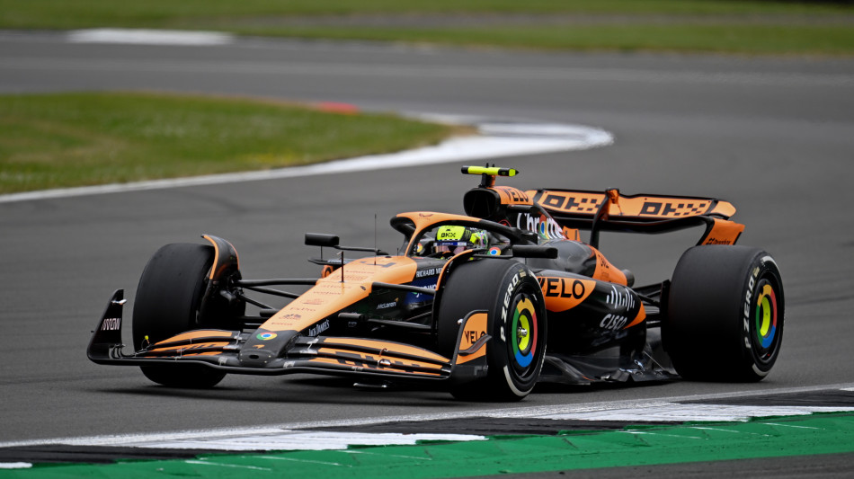 F1:Germania;Norris sempre il pi&ugrave; veloce, sue anche le 2/e libere