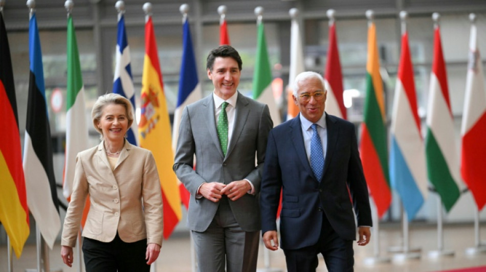 Cibl&eacute;s par Trump, le Canada et l'UE vantent la force de leurs liens