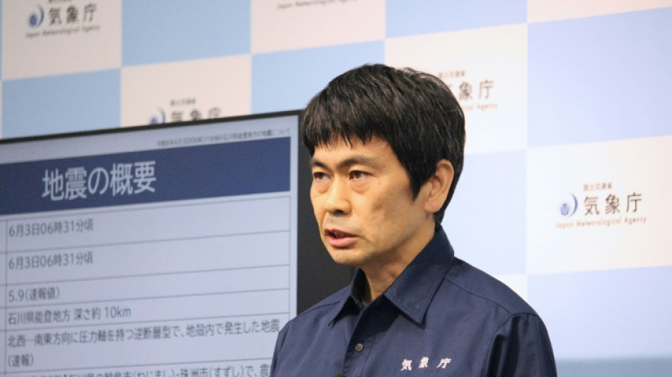 Japon: peu de d&eacute;g&acirc;ts et pas de victime apr&egrave;s un fort s&eacute;isme de magnitude de 5,9