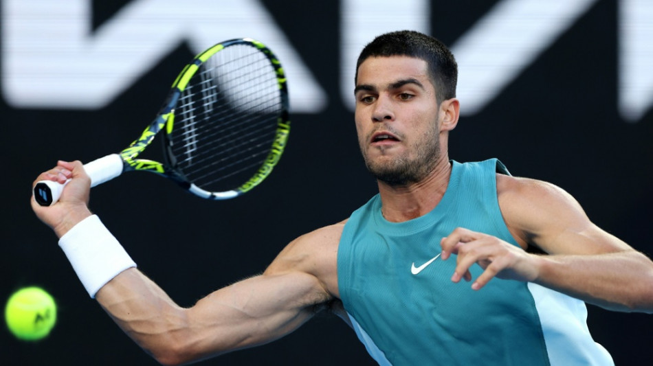 Alcaraz l&auml;sst die Muskeln spielen, Djokovic bleibt cool