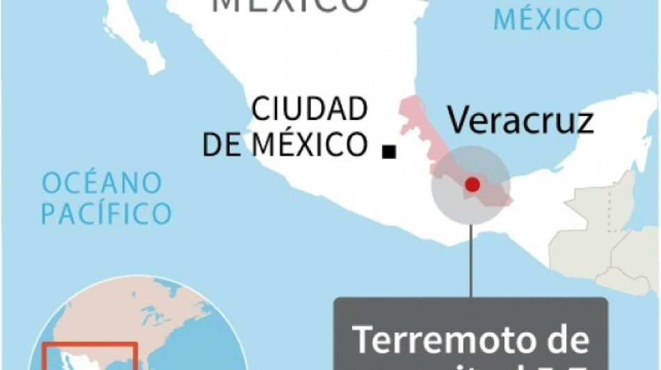 Un sismo de magnitud 5,7 sacude el este de M&eacute;xico 