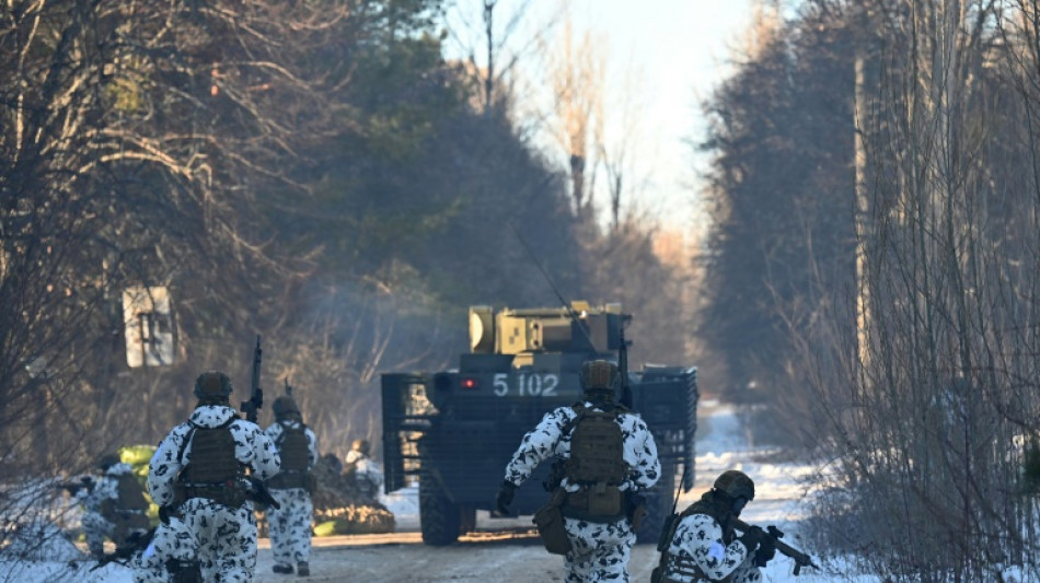 K&auml;mpfe zwischen ukrainischen und russischen Truppen in Tschernobyl 