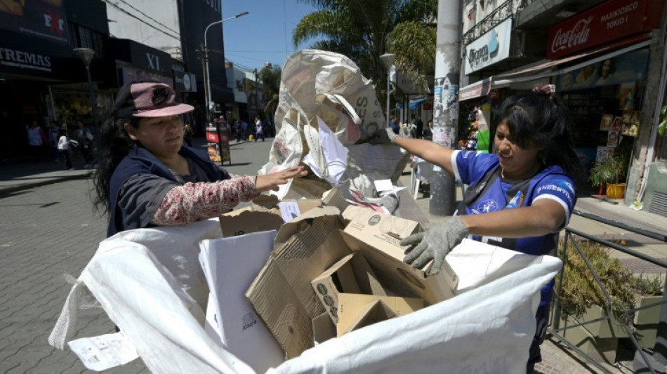 A la veille de la pr&eacute;sidentielle, les "vies de carton" d'une Argentine en crise