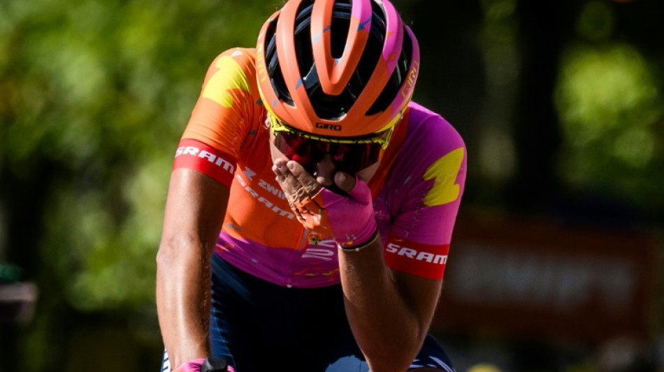Bauernfeind holds off pack to win women's Tour stage 5