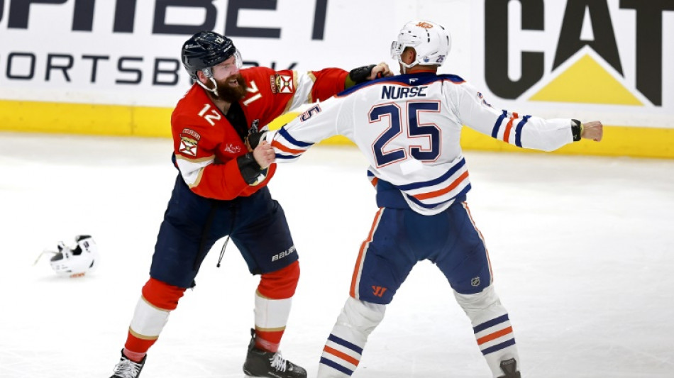 Panthers maul Oilers in stormy clash to lead Stanley Cup Final