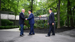 USA, Japan und S&uuml;dkorea &uuml;ben mit Dreier-Gipfel in Camp David Schulterschluss
