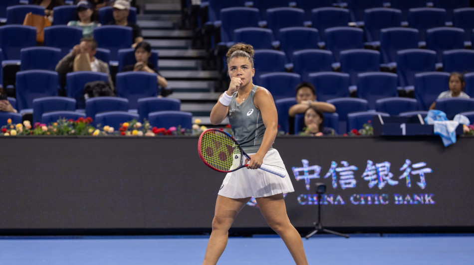 Wta Pechino: Jasmine Paolini ai quarti