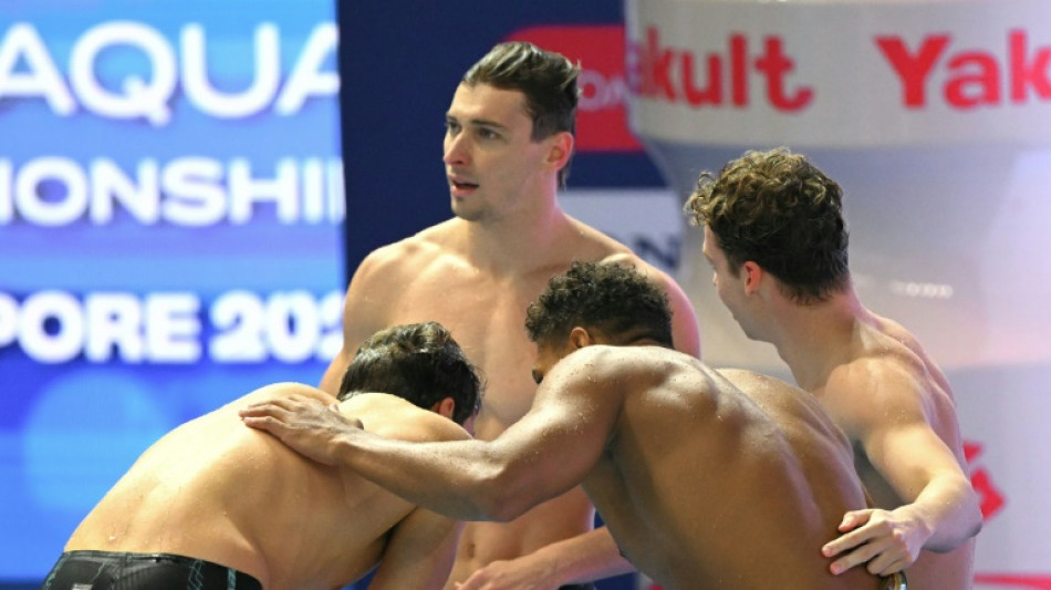 Mondiaux de natation: le relais français en argent sur 4x100 m 4 nages
