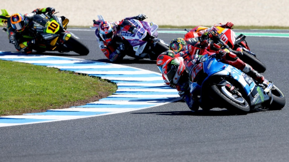 Rins wins Australian MotoGP as Quartararo crashes out