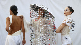 Organza dalle foglie d'ananas, sfila Maiani Accademia Moda