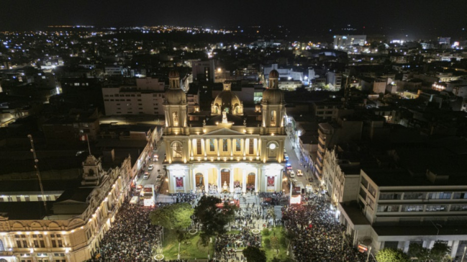Jubilant Peruvians celebrate new pope at mass in adoptive city