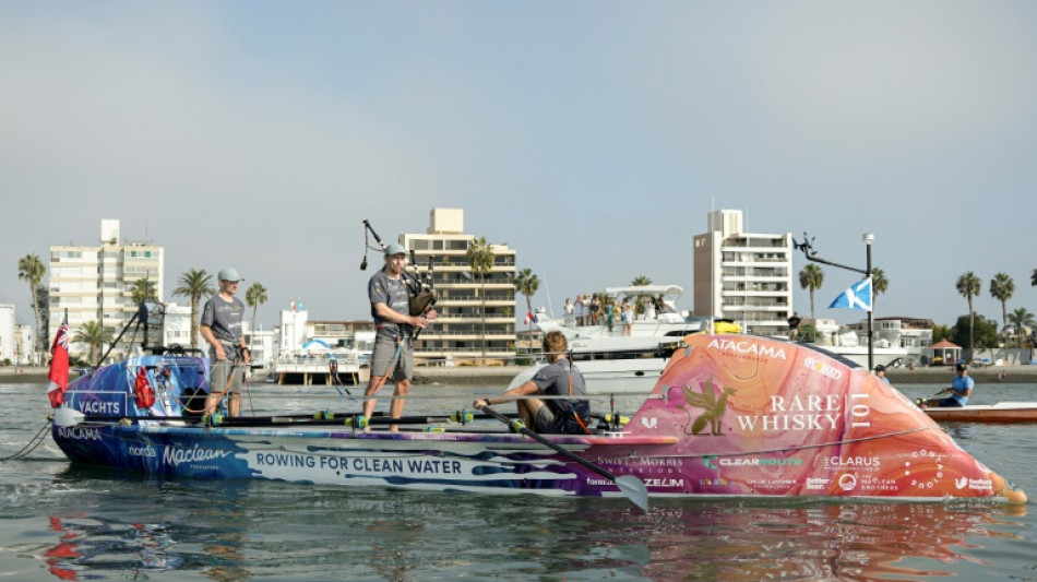Exhausted Scottish brothers back on shore after record Pacific row