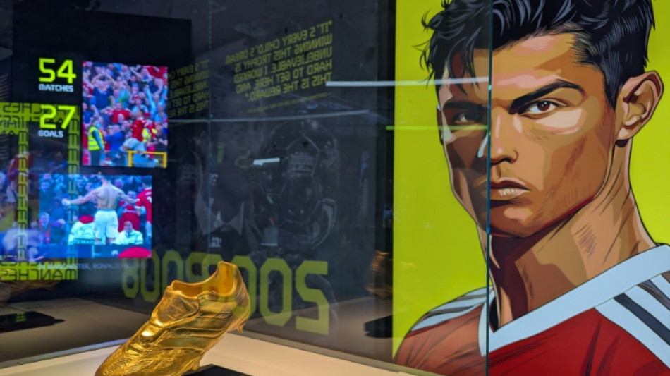 Hong Kong fans queue for opening of Cristiano Ronaldo exhibition