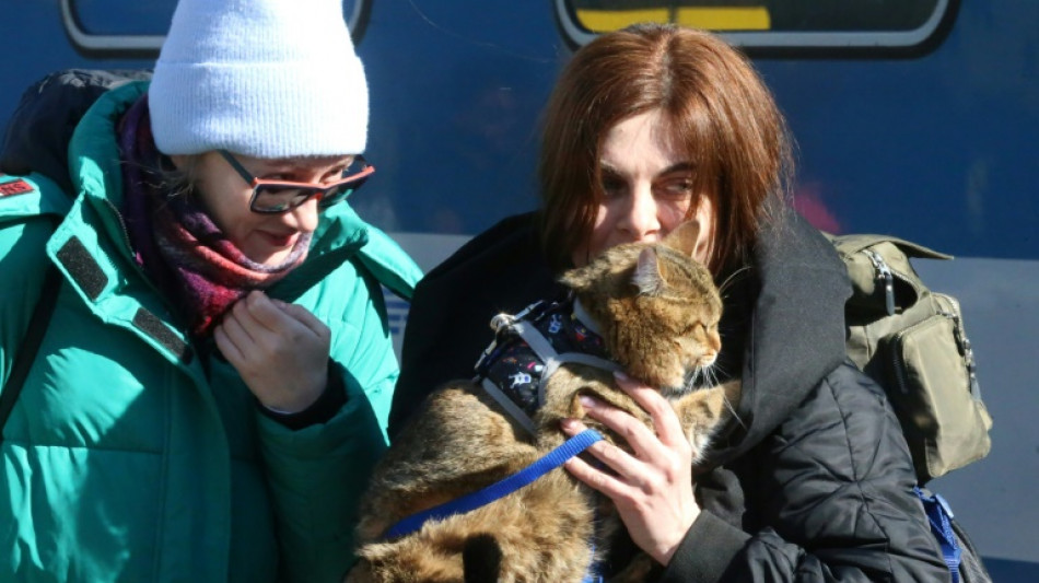 Budapest, &eacute;tape de r&eacute;fugi&eacute;s ukrainiens plus nombreux vers l'ouest