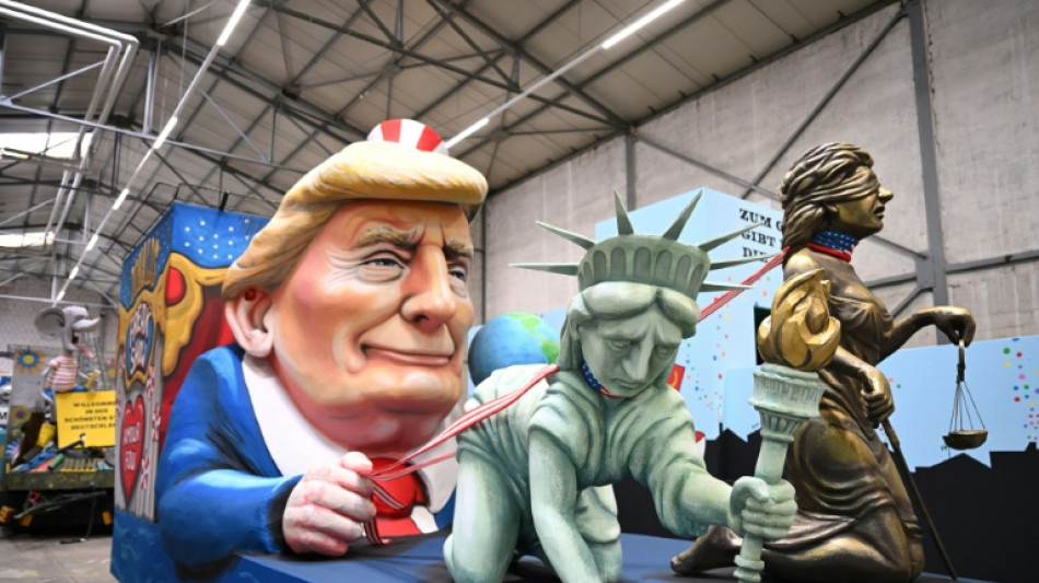 Bundestagswahl und Trump Motive bei Rosenmontagsz&uuml;gen in K&ouml;ln und Mainz