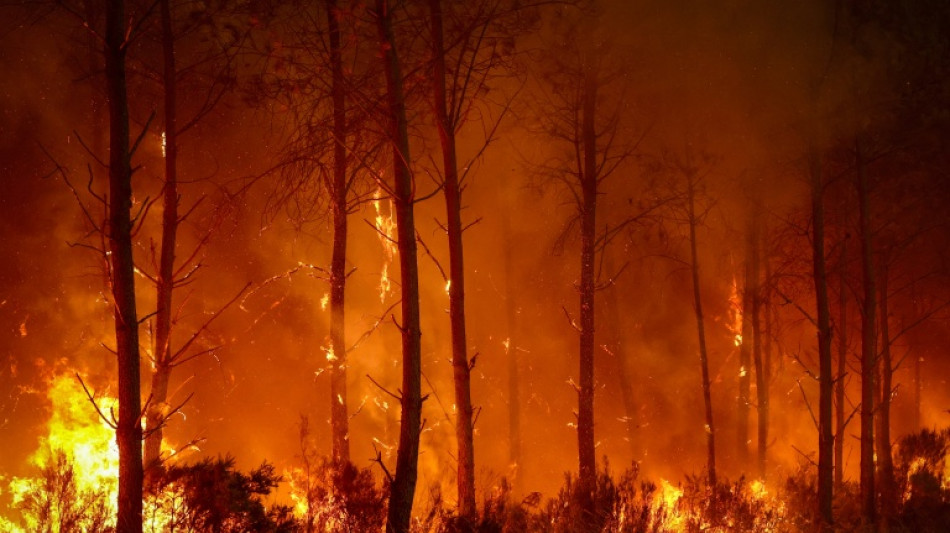 Macron visita &aacute;rea devastada por grande inc&ecirc;ndio no sudoeste da Fran&ccedil;a