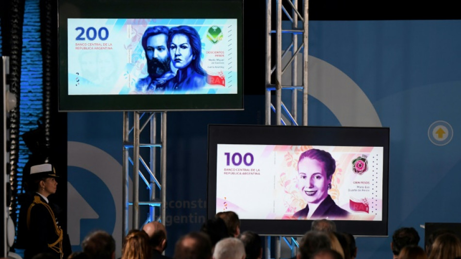 Eva Per&oacute;n schm&uuml;ckt wieder Geldscheine in Argentinien