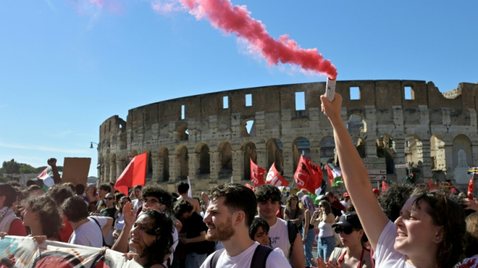 Tausende demonstrieren in Rom gegen Sicherheitsgesetz der Regierung Meloni