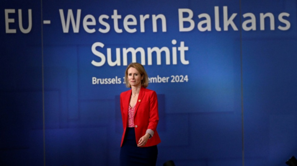 UE: Kallas promet des "progr&egrave;s r&eacute;els" sur l'&eacute;largissement vers les Balkans