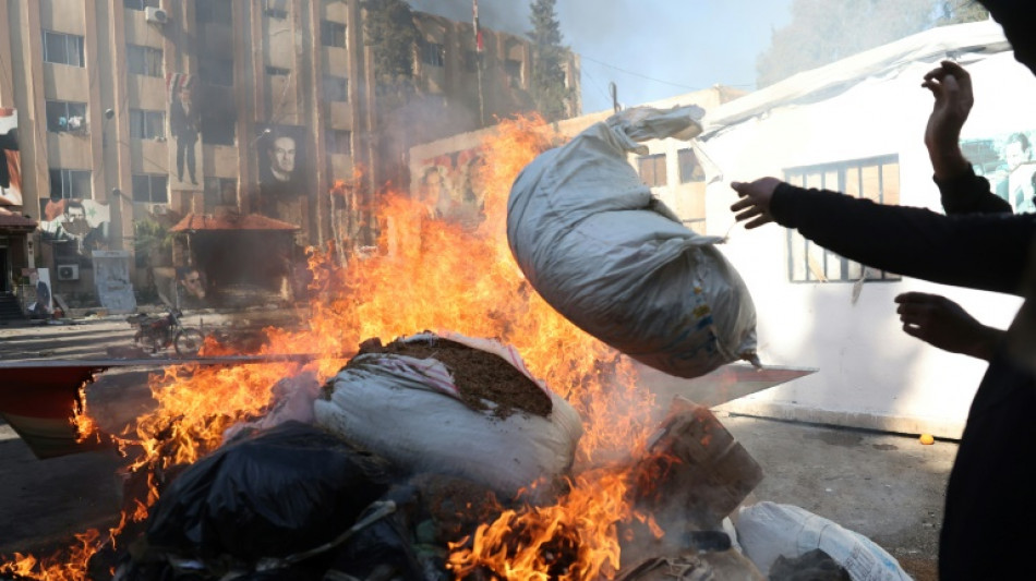 Syrie: les nouvelles autorit&eacute;s affirment avoir br&ucirc;l&eacute; un million de pilules de captagon