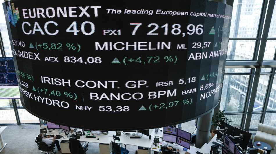 Borsa: Francia ottimista porta l'Europa a chiudere sui massimi