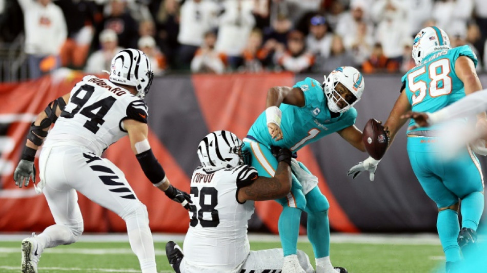 NFL: Tagovailoa (Miami), victime d'une commotion c&eacute;r&eacute;brale, ne jouera pas le prochain match