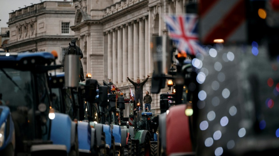 Decenas de tractores frente al Parlamento brit&aacute;nico en protesta por un impuesto de sucesi&oacute;n
