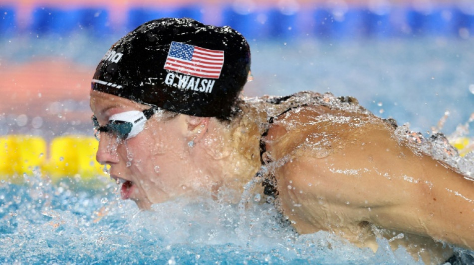 Walsh breaks her own 50 free world short course record