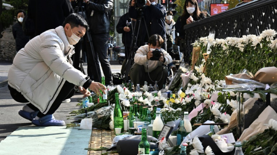 La Cor&eacute;e du Sud pleure les victimes de la bousculade de Halloween